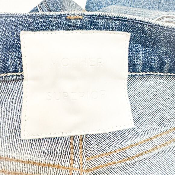 Mother Superior The Proper Truce Straight Leg Button Fly Denim Jeans Size 26 - Picture 6 of 11
